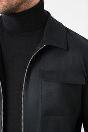 Blouson bon flanelle - Noir