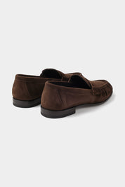 Mocassins en cuir suédé - Marron