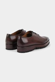 Souliers à lacets patiné - Marron