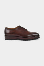 Souliers à lacets patiné - Marron