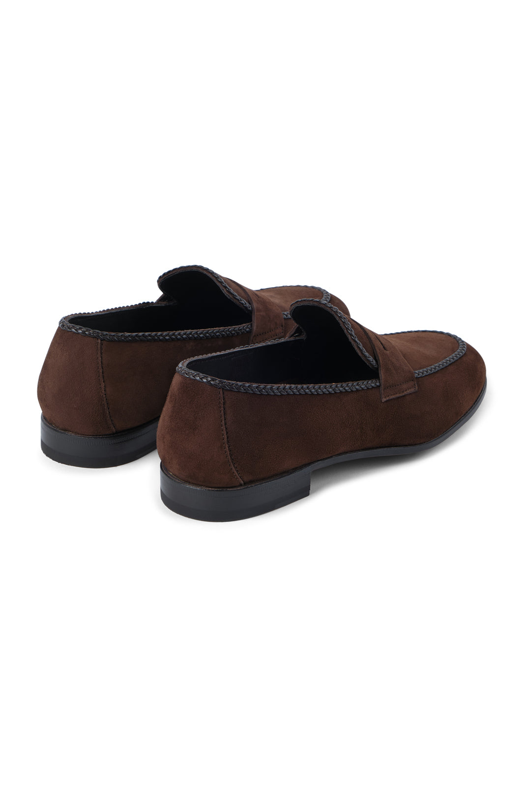 Mocassins en peau penny loafer - Marron