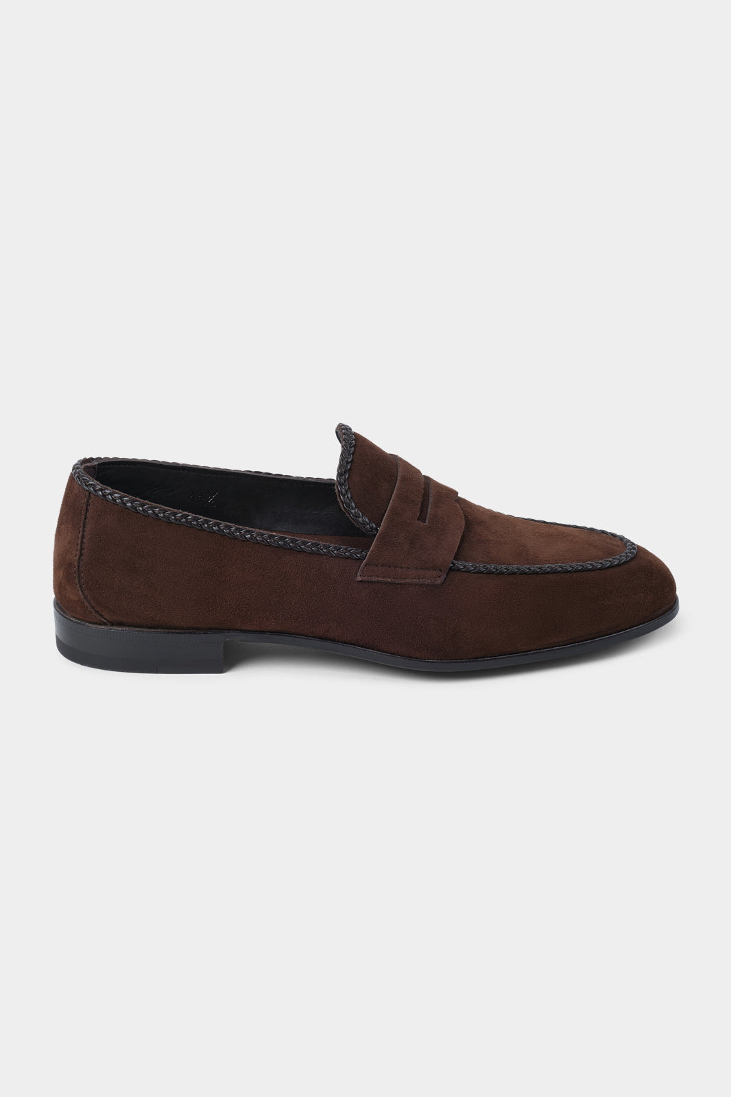 Mocassins en peau penny loafer - Marron