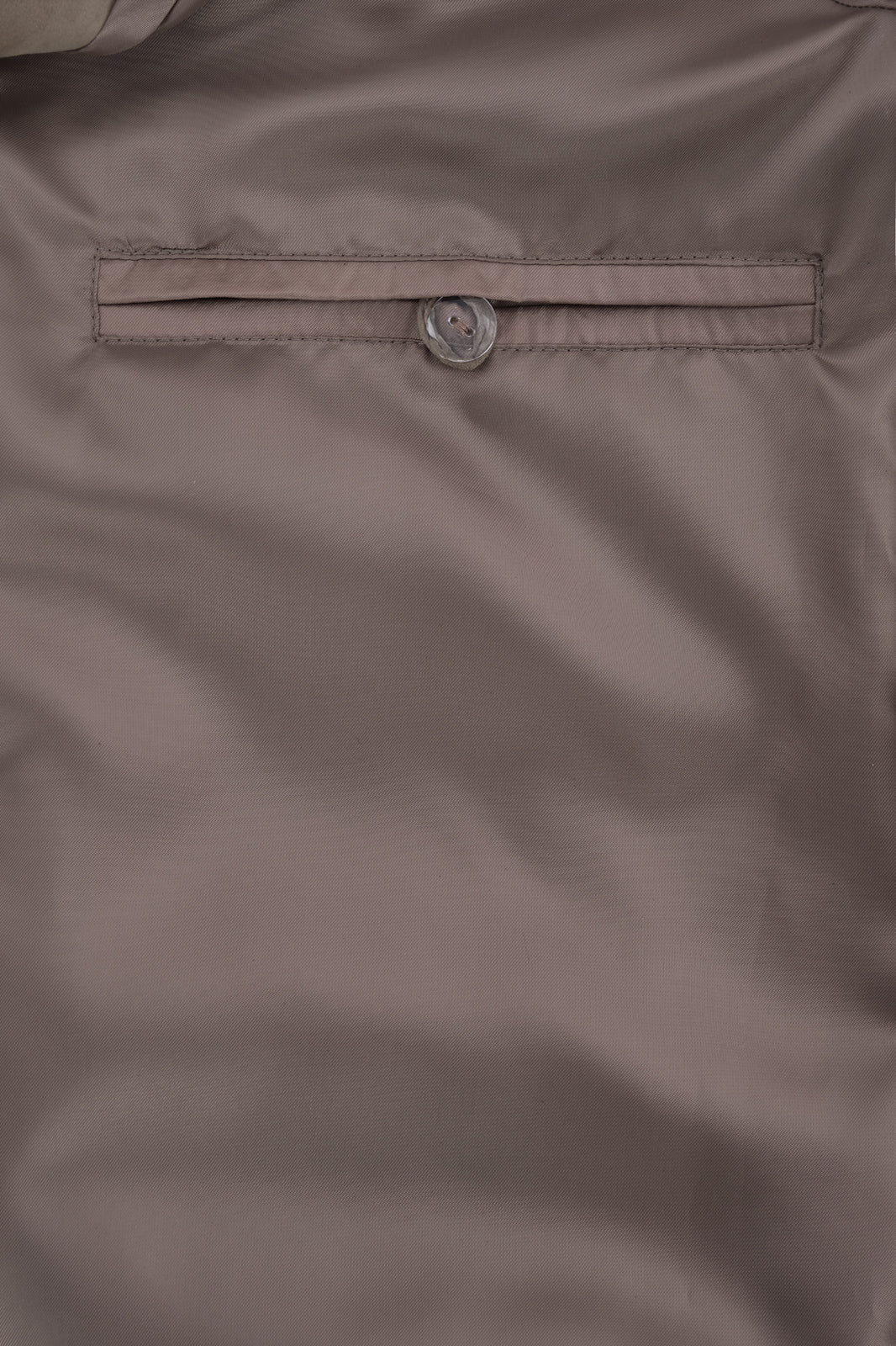 Blouson en peau à capuche zippé - Taupe
