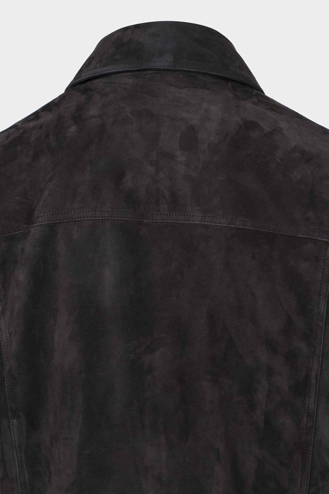 Blouson zippé en peau - Noir