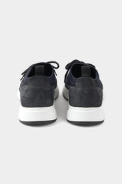 Sneakers bi-matière - Bleu