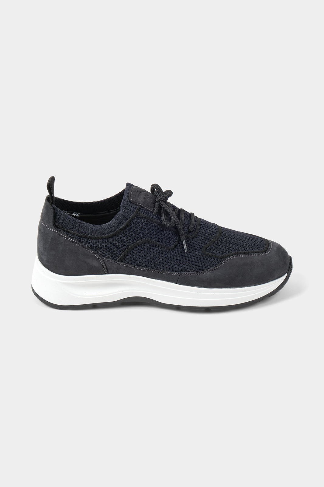 Sneakers bi-matière - Bleu