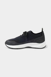 Sneakers bi-matière - Bleu