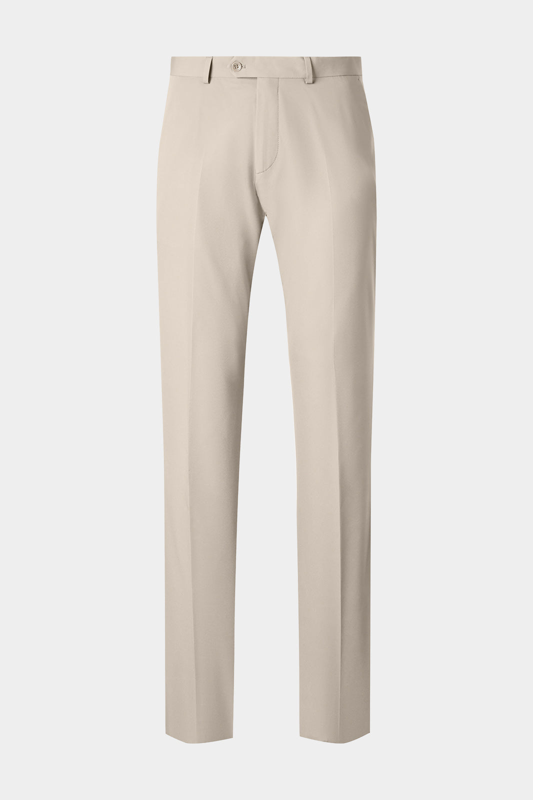 Vue sur fond blanc d'un pantalon technique bon en beige