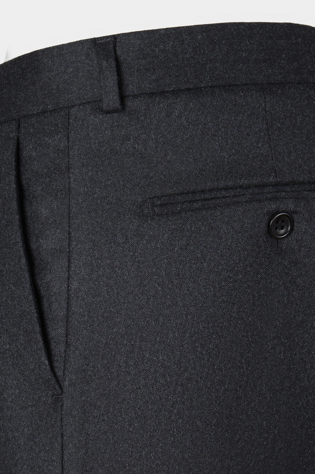 Classic flannel trousers - Dark grey
