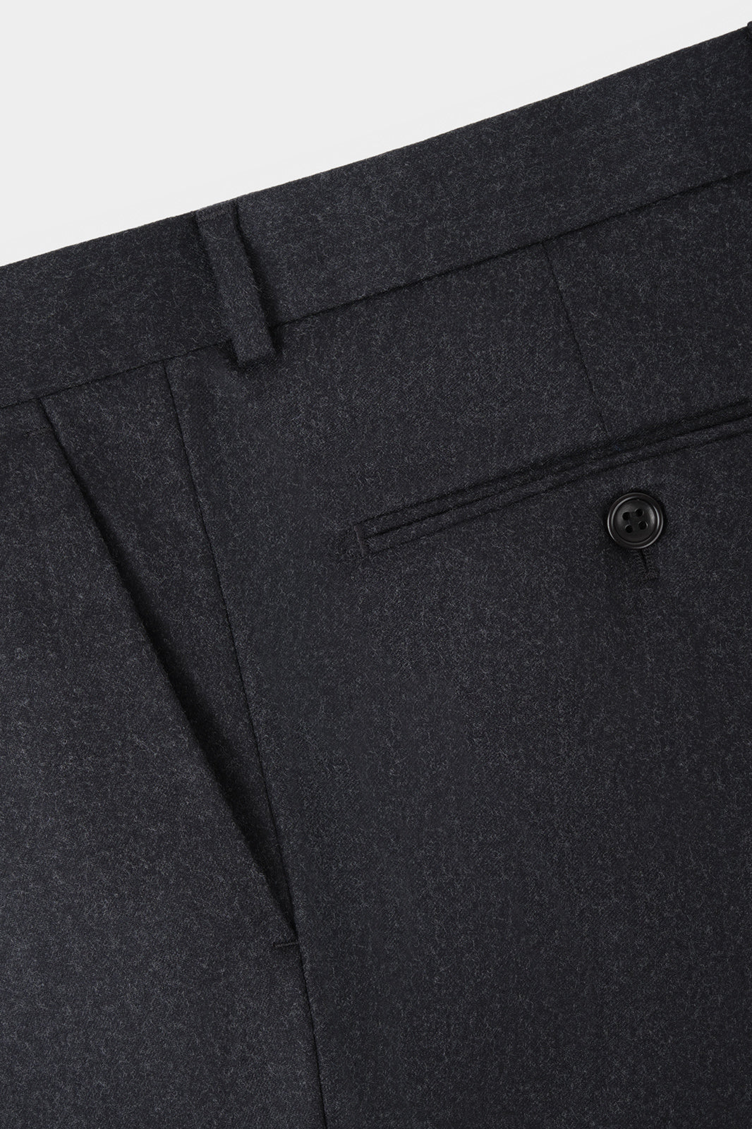 Classic flannel trousers - Dark grey