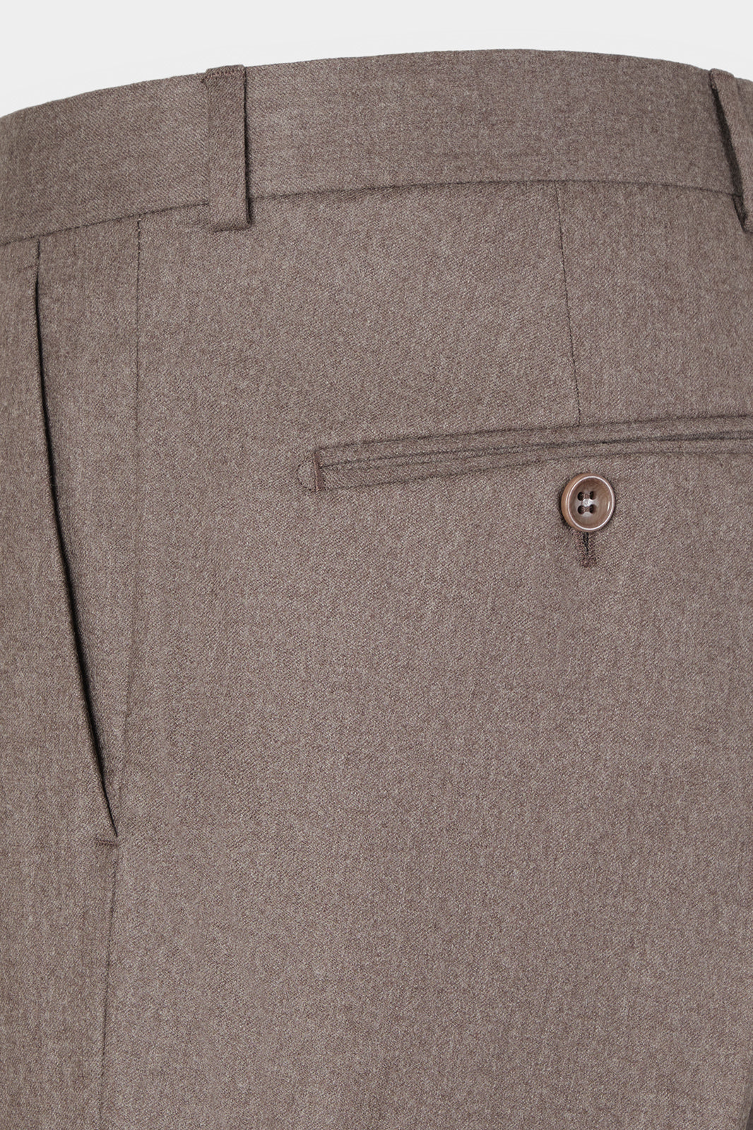 Pantalon classique flanelle - Taupe