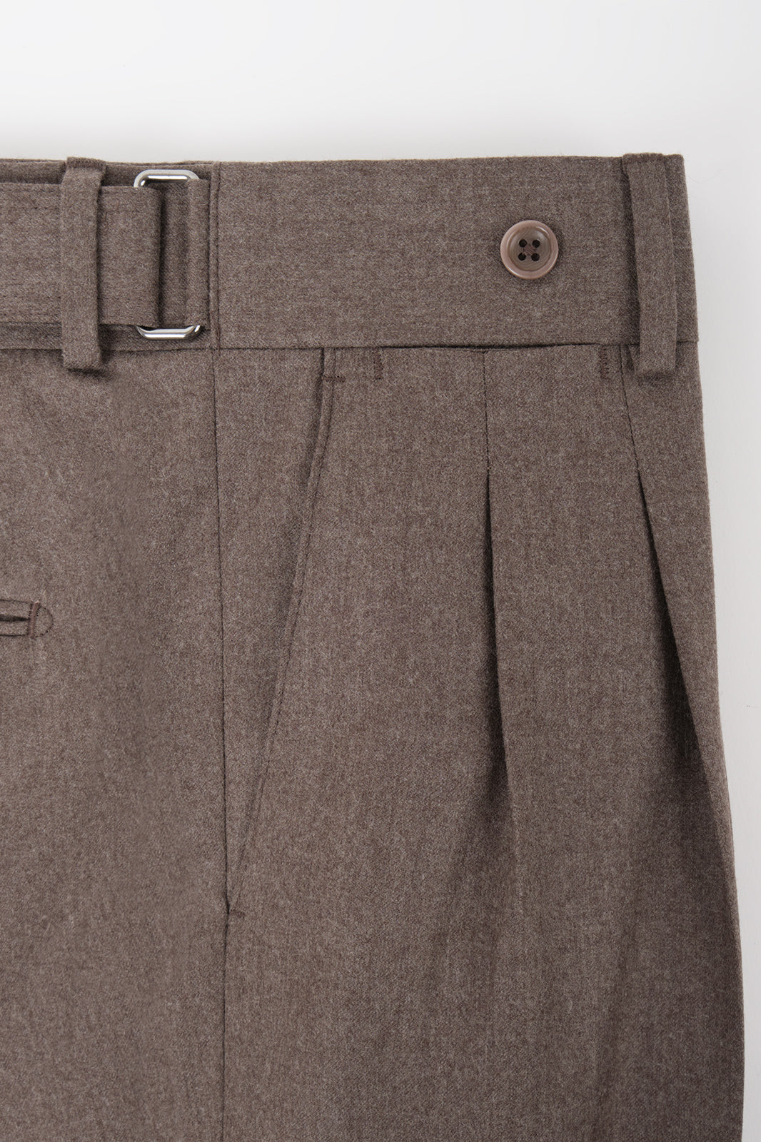 Pantalon classique flanelle - Taupe