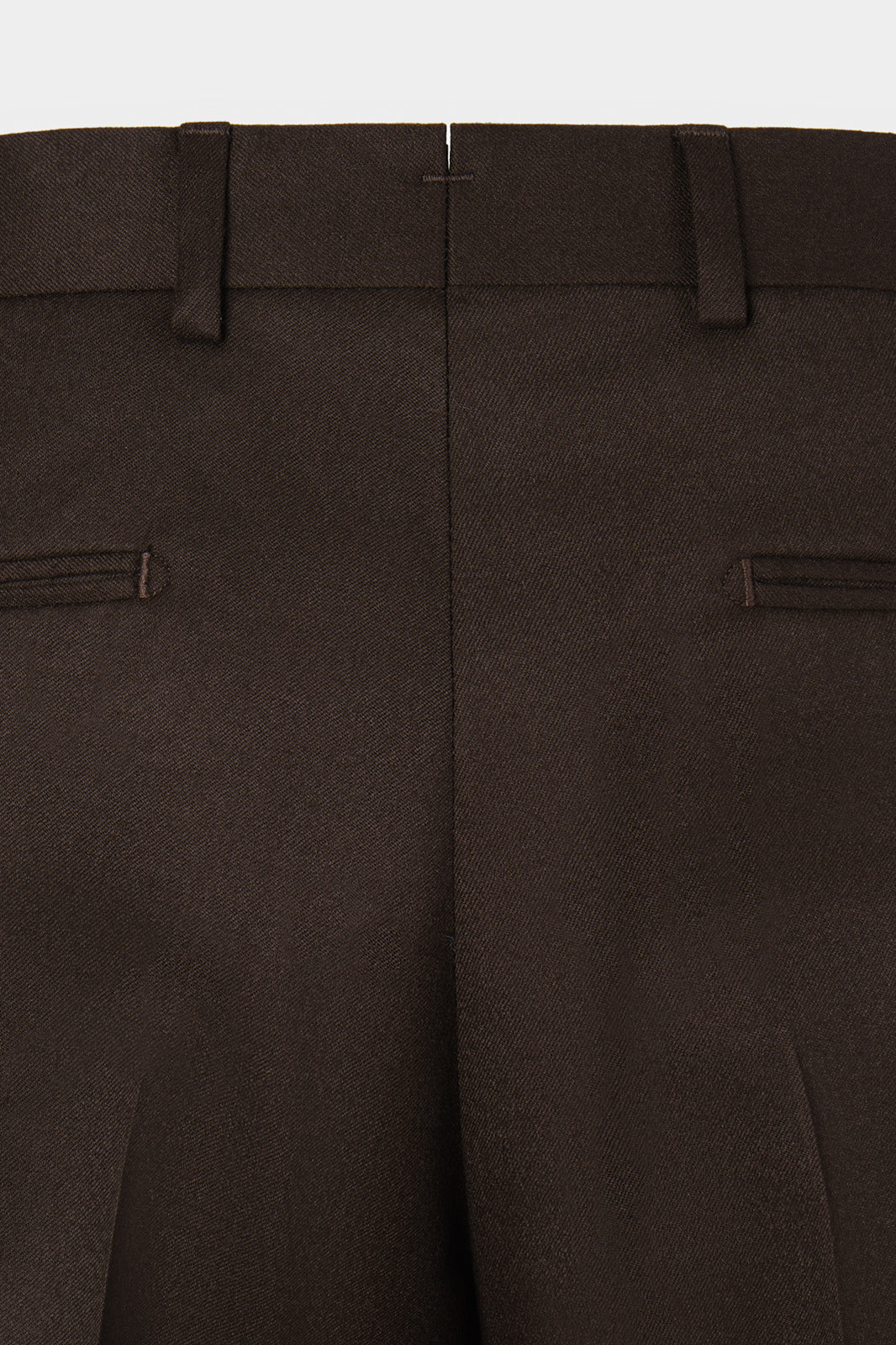 Pantalon classique flanelle - Marron