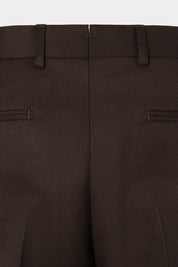 Pantalon classique flanelle - Marron