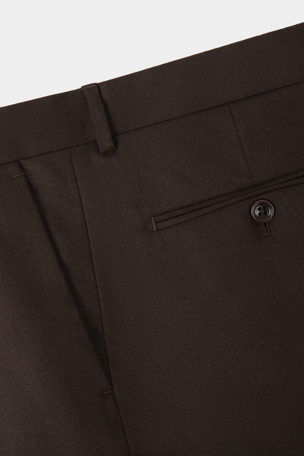 Pantalon classique flanelle - Marron