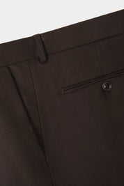 Pantalon classique flanelle - Marron