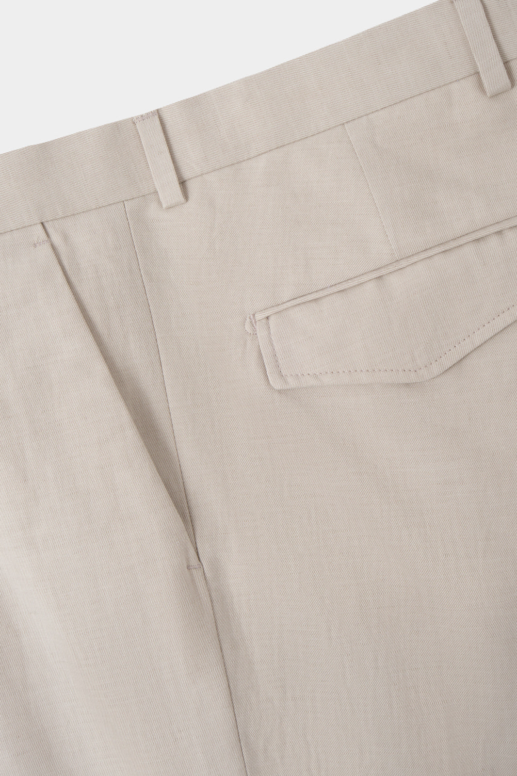 Cotton and linen trousers - Beige