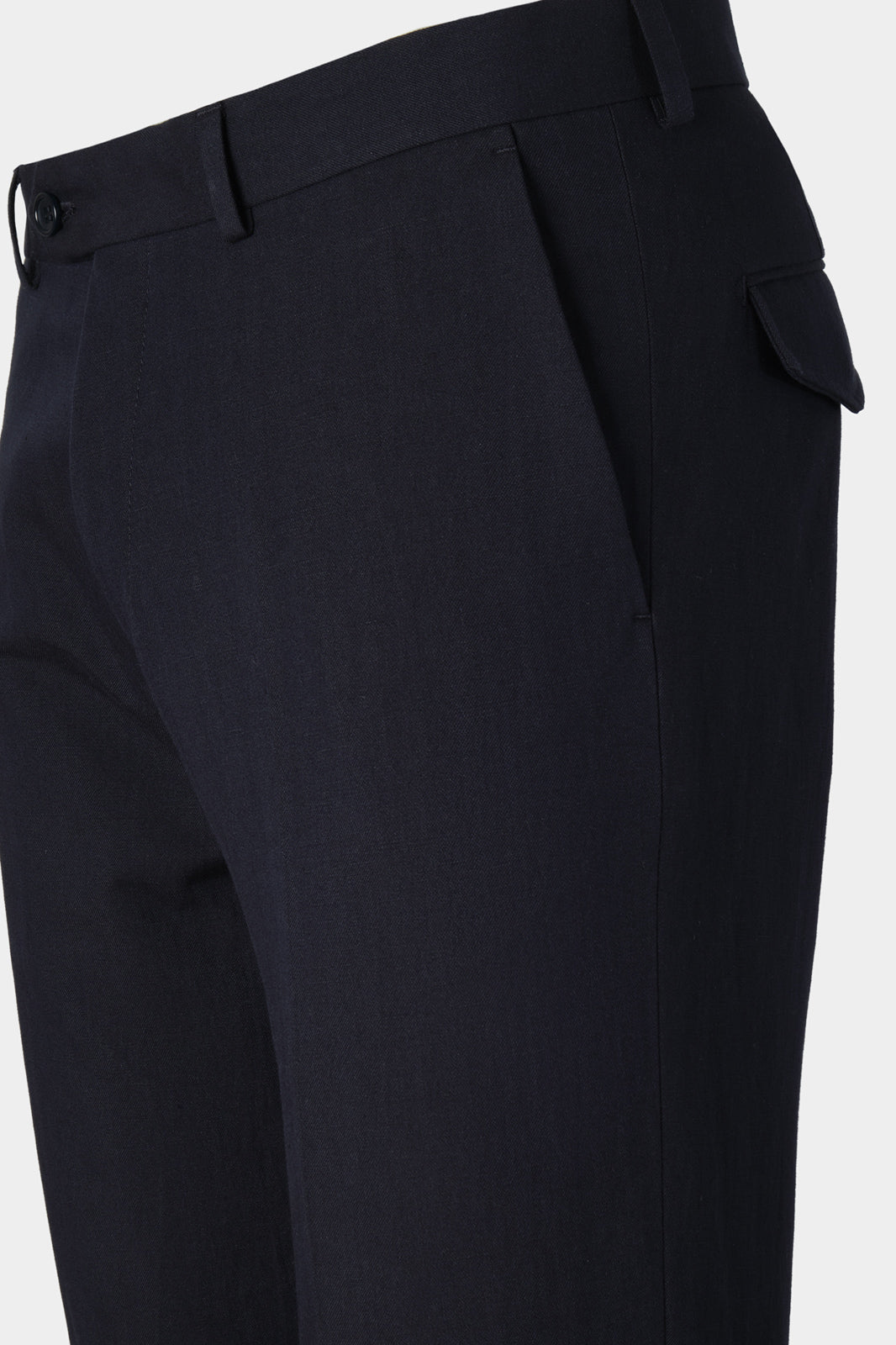 Pantalon coton et lin - Marine