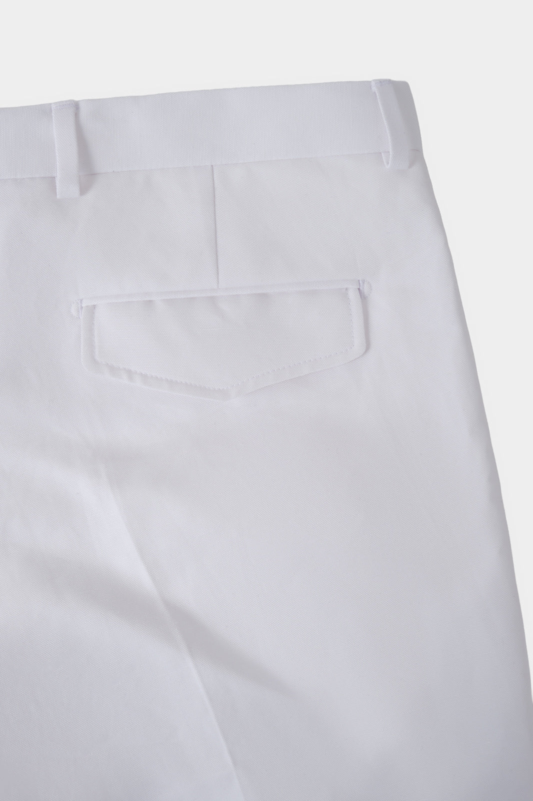 Cotton and linen trousers - White