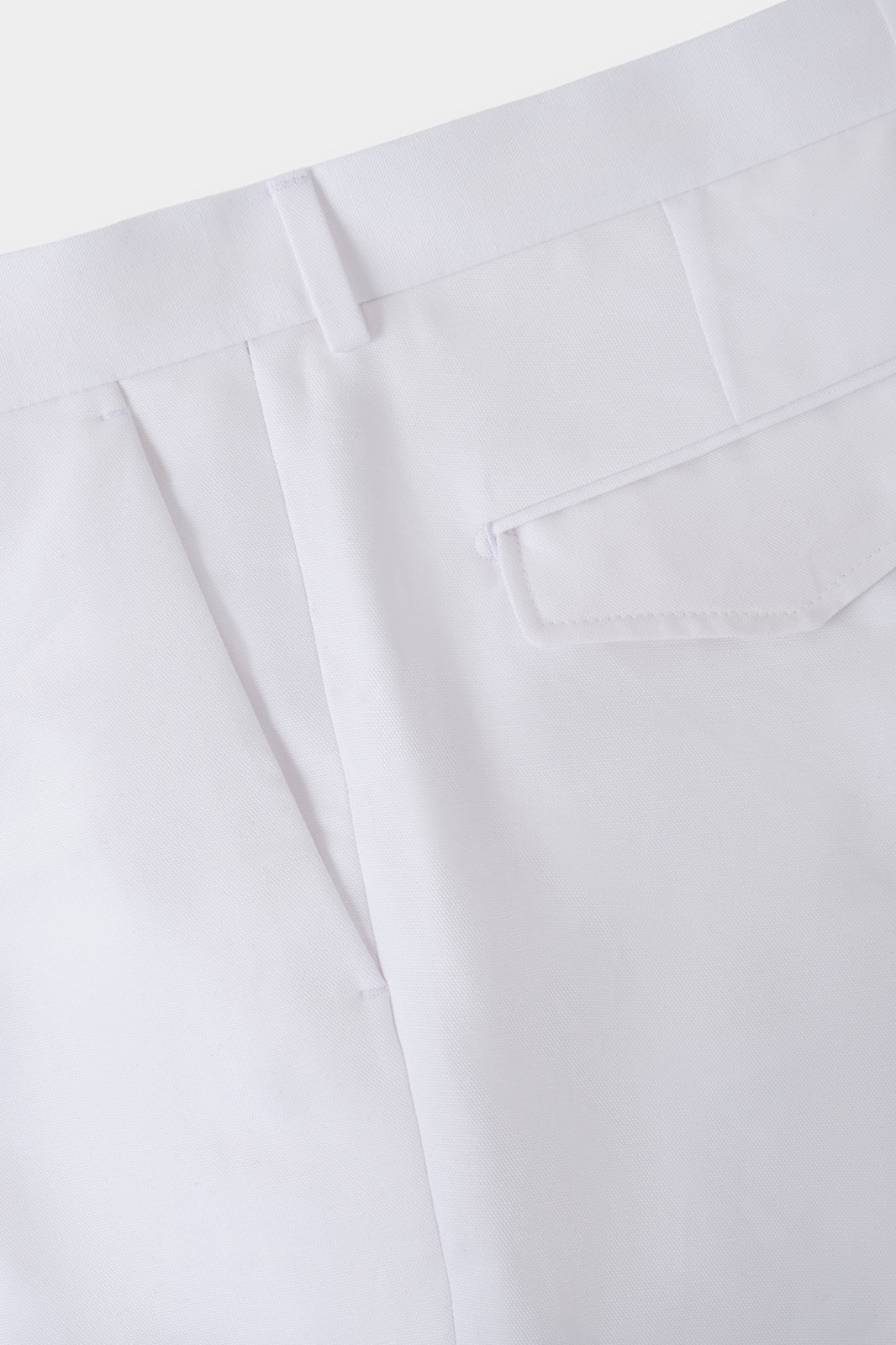 Cotton and linen trousers - White