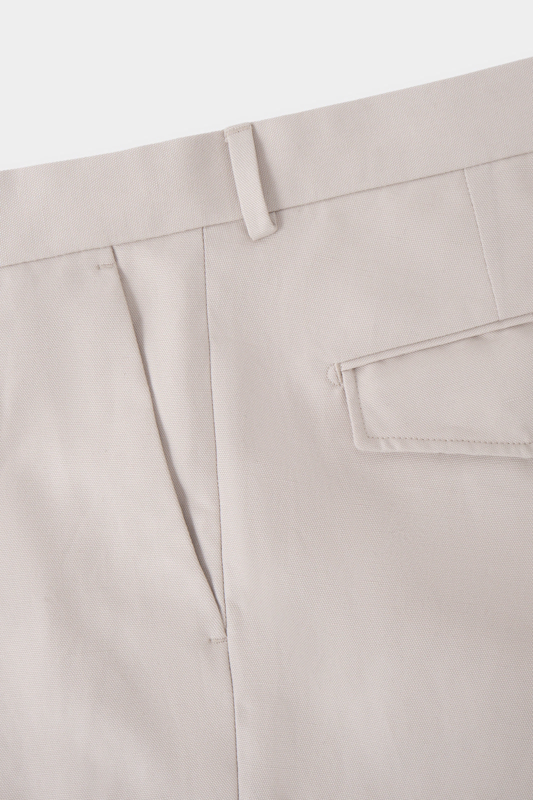 Cotton and linen trousers - Ecru