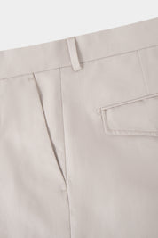 Cotton and linen trousers - Ecru