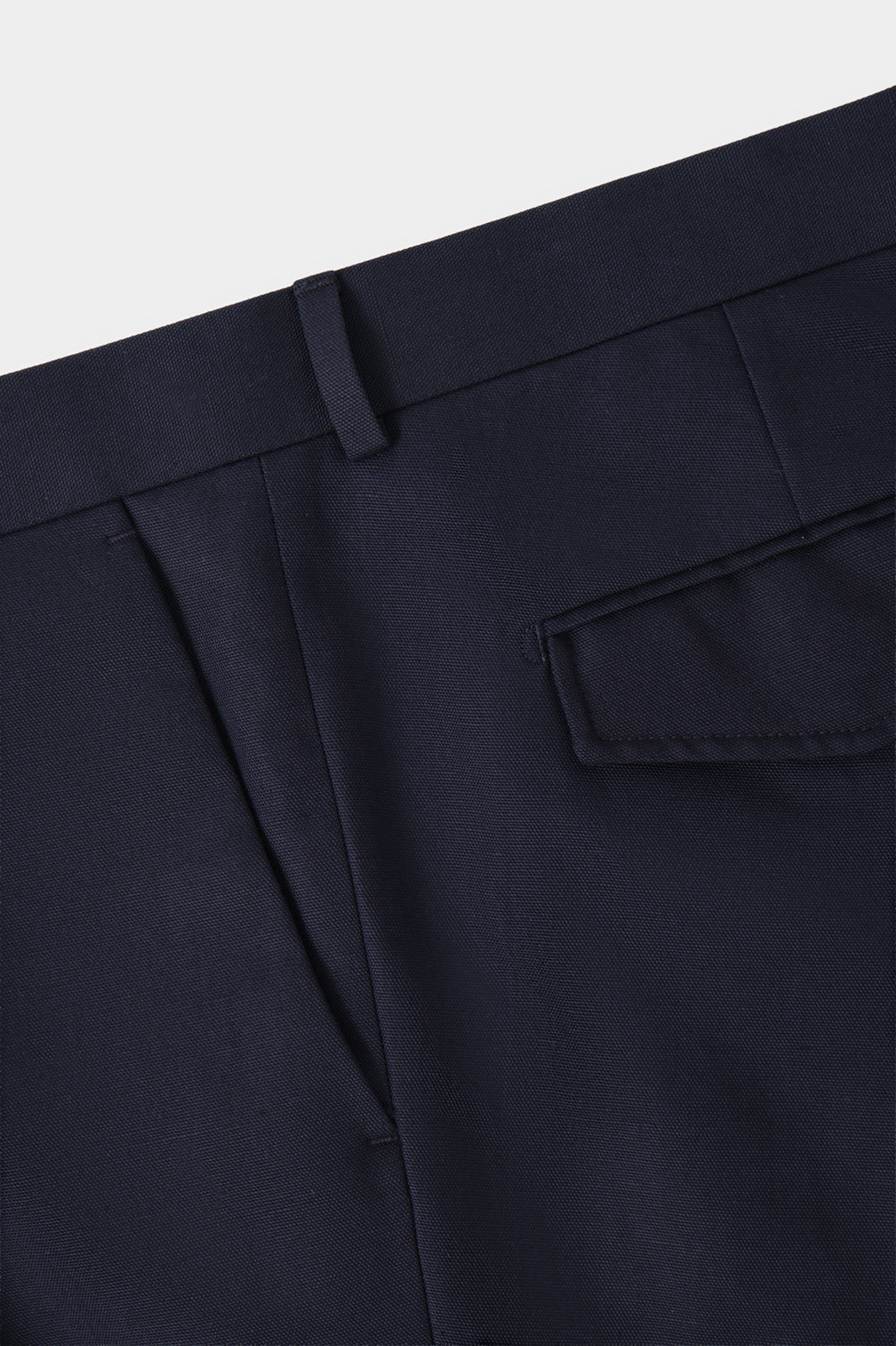 Cotton and linen trousers - Navy
