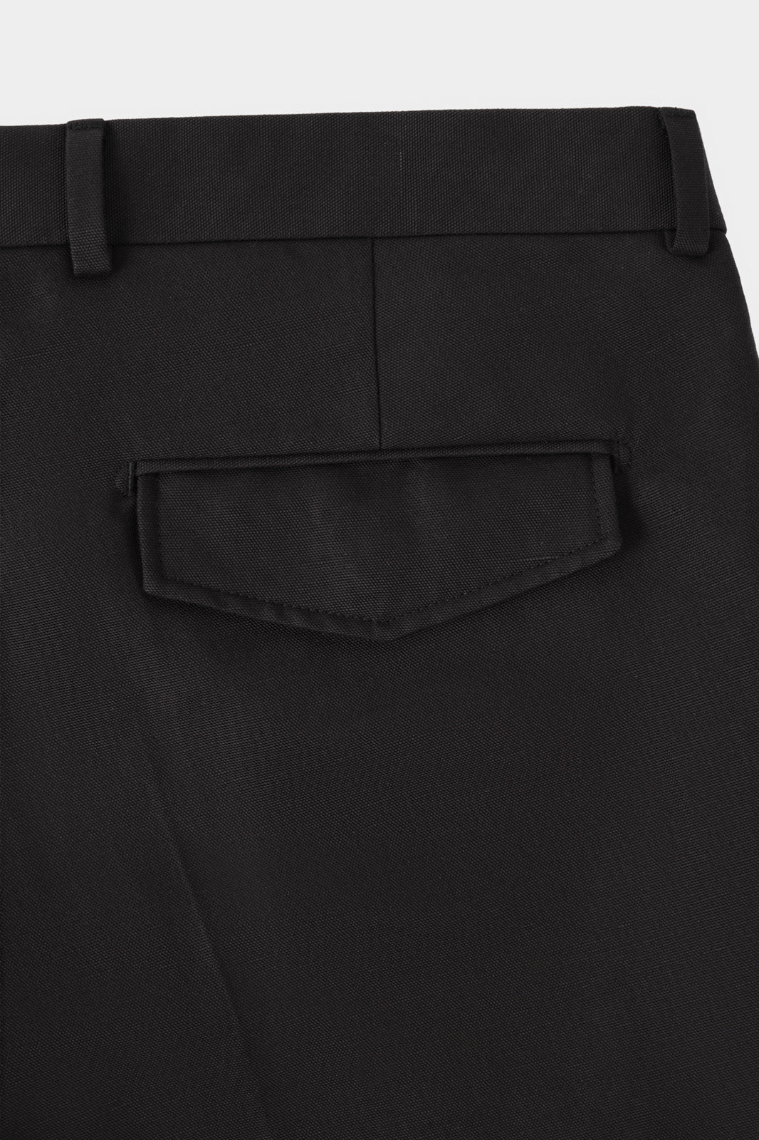 Cotton and linen trousers - Black