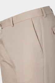 Pantalon coton et lin - Beige