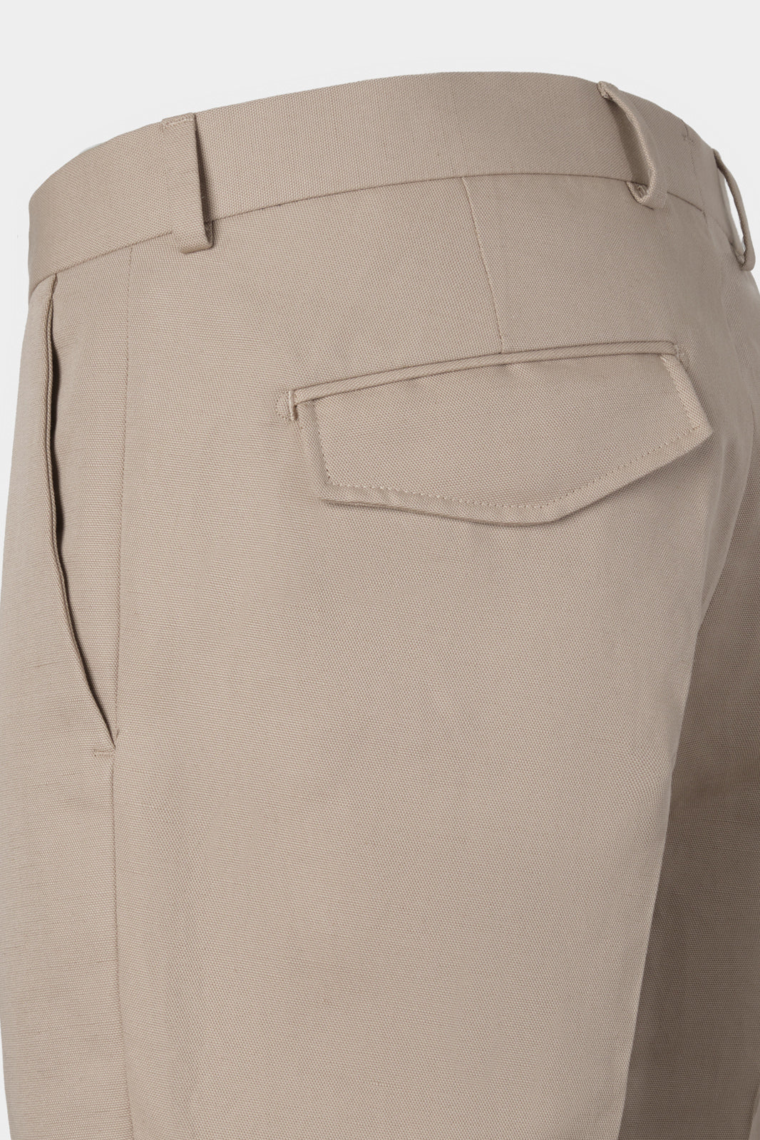 Pantalon coton et lin - Beige