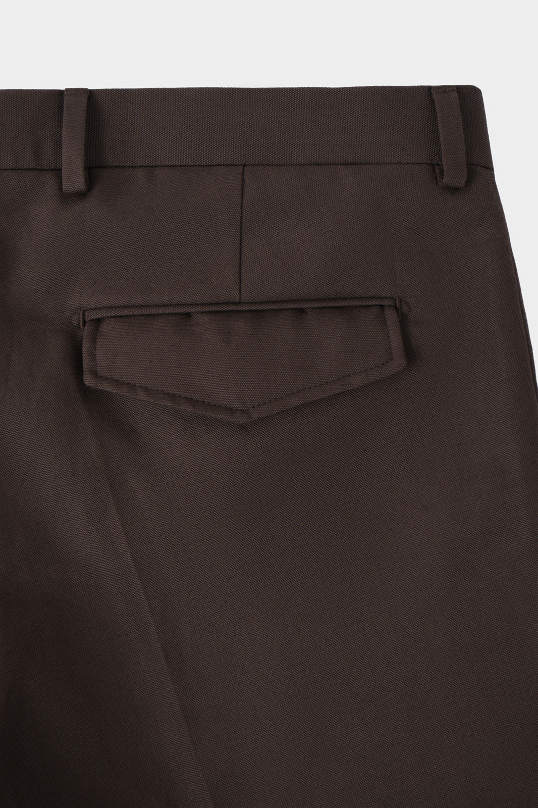 Pantalon coton et lin - Marron
