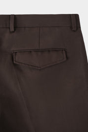 Pantalon coton et lin - Marron