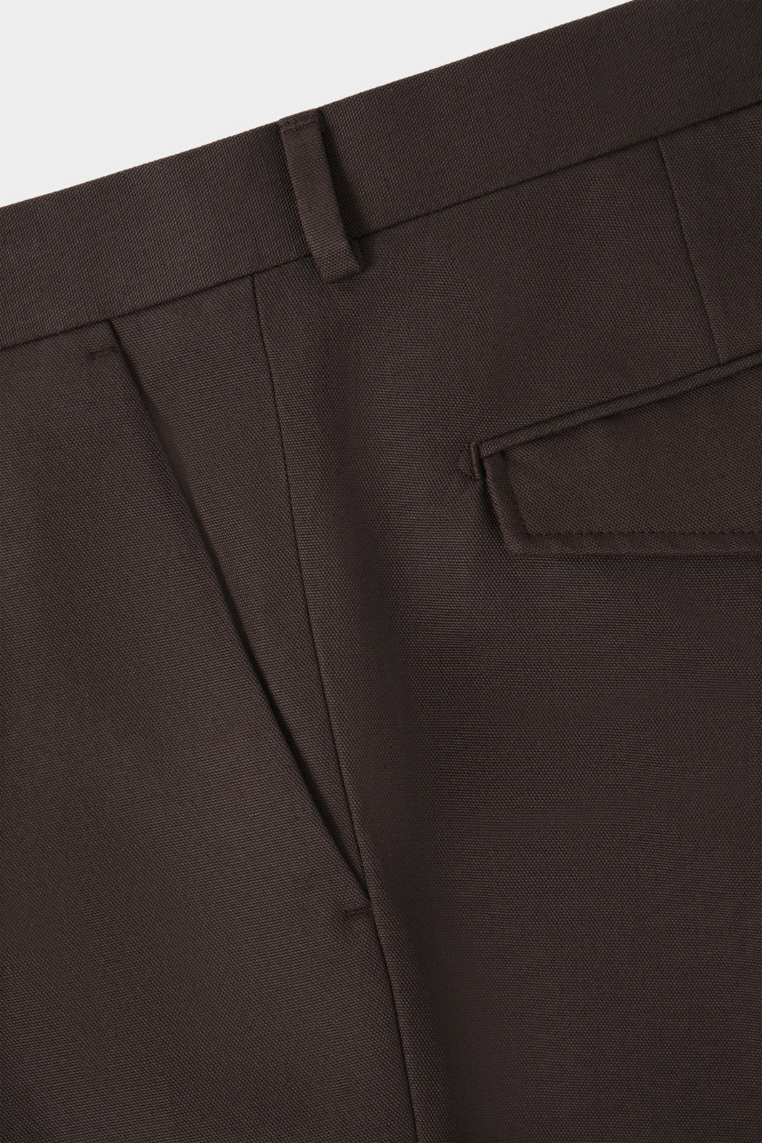 Pantalon coton et lin - Marron
