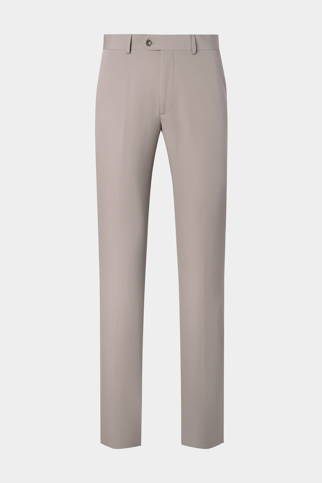 Vue sur fond blanc d'un pantalon technique Bon en taupe