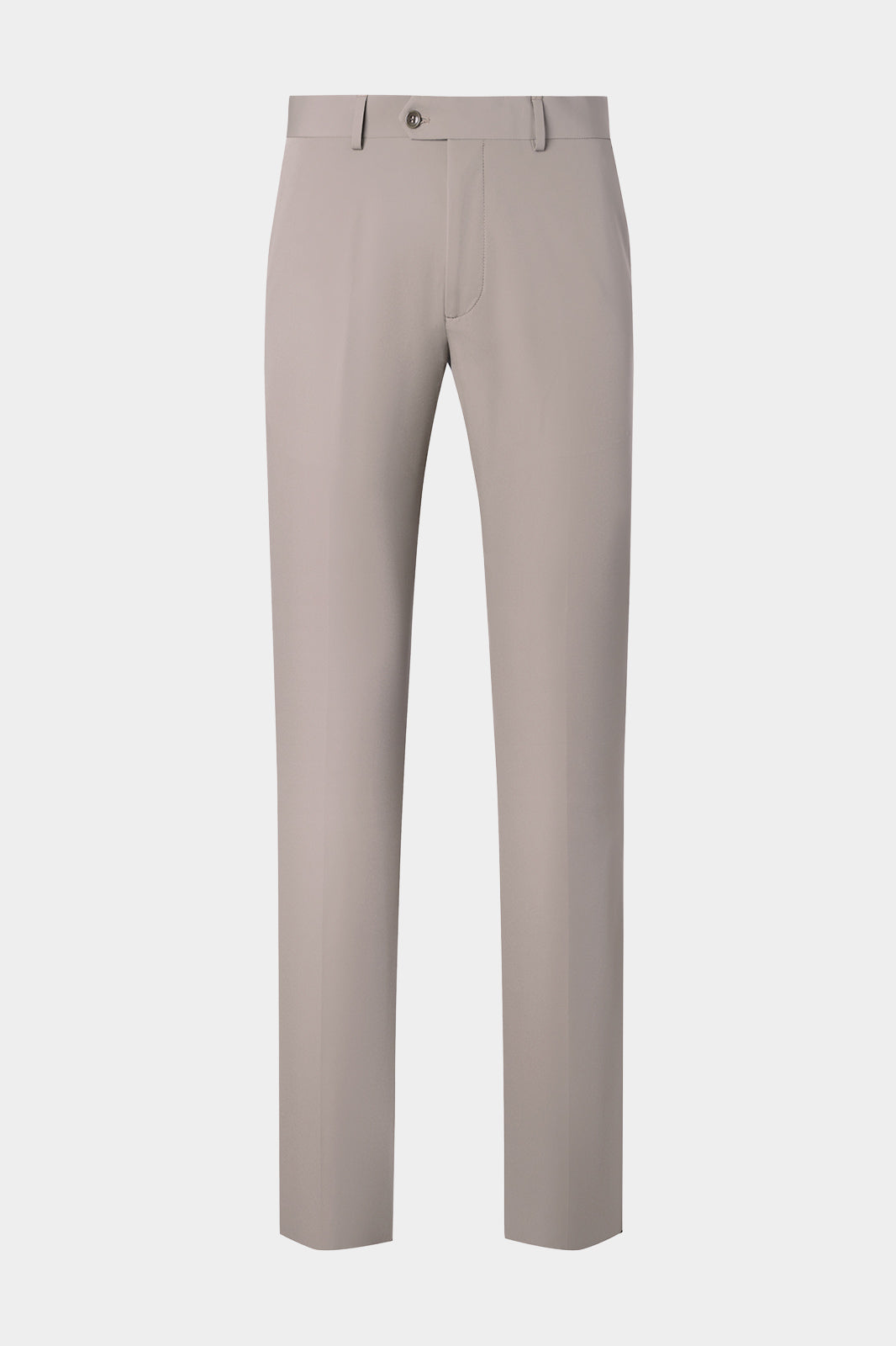 Vue sur fond blanc d'un pantalon technique Bon en taupe