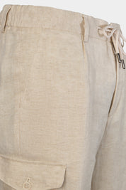 Linen cargo jogger pants - Beige - Swiss price 165 - missing photos and alt text