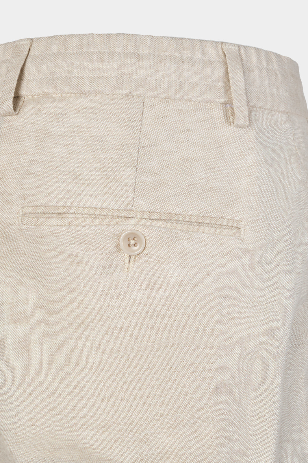 Jogpant cargo en lin - Beige clair