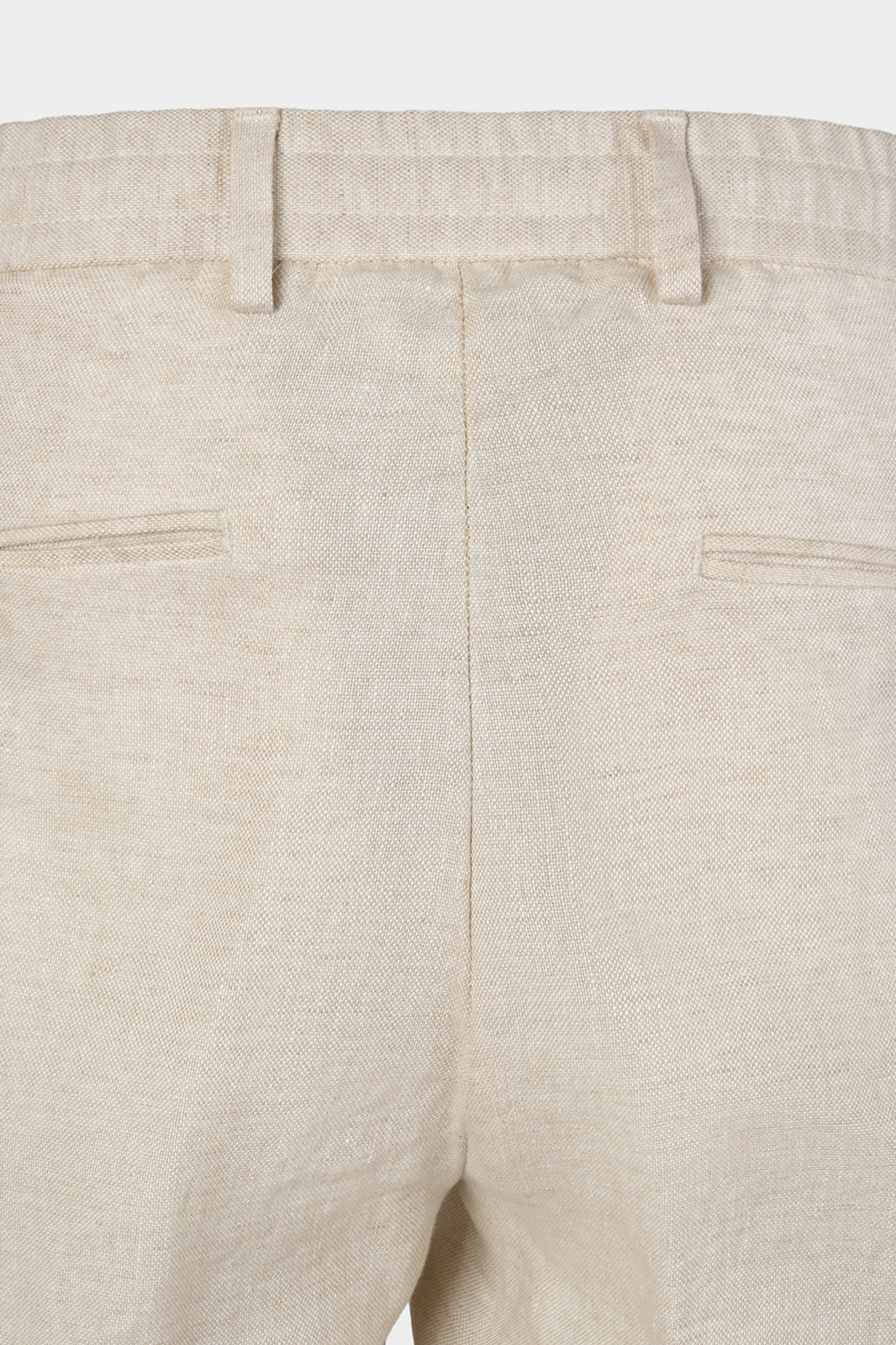 Jogpant cargo en lin - Beige clair