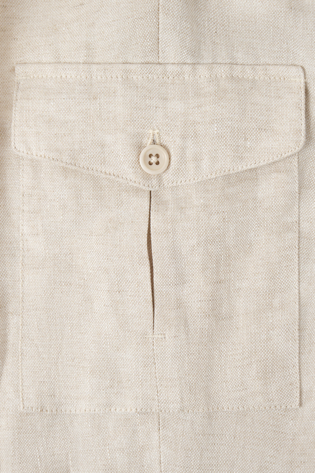 Jogpant cargo en lin - Beige clair