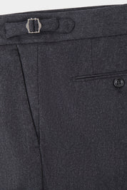 Pantalon à pince oversize - Gris anthracite