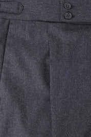 Pantalon à pince oversize - Gris anthracite