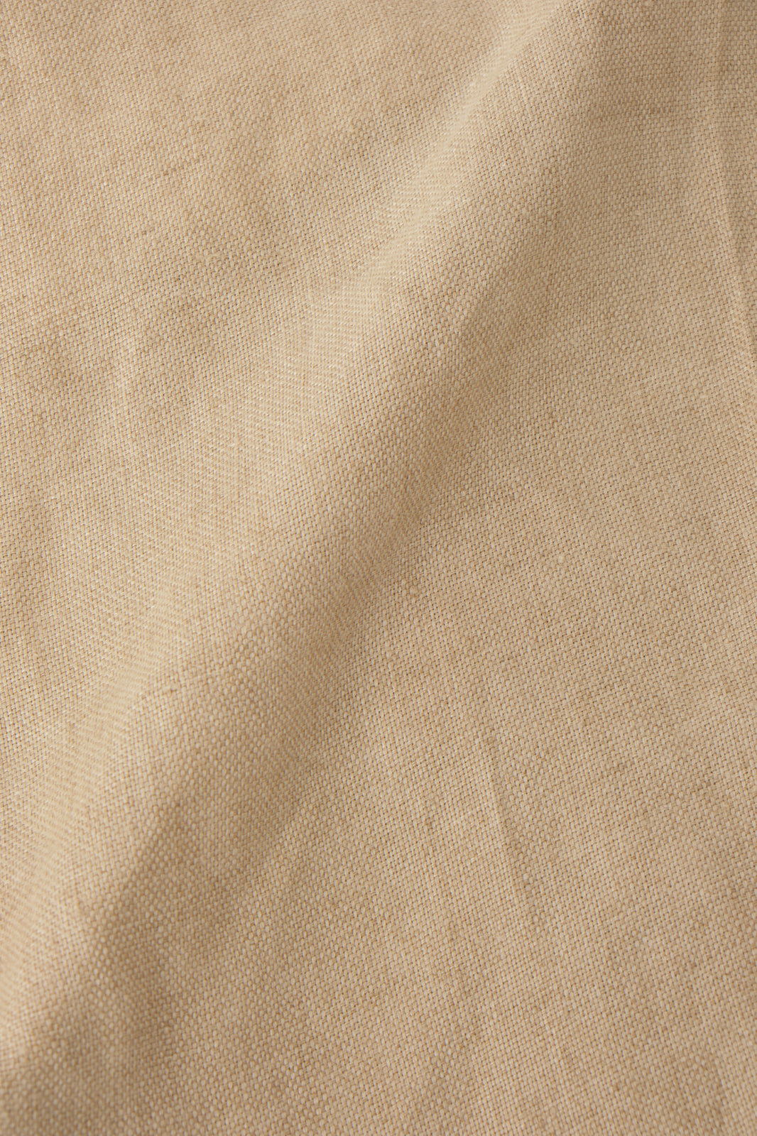 Linen trousers with 1-ply drawstring - Beige