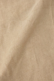Linen trousers with 1-ply drawstring - Beige