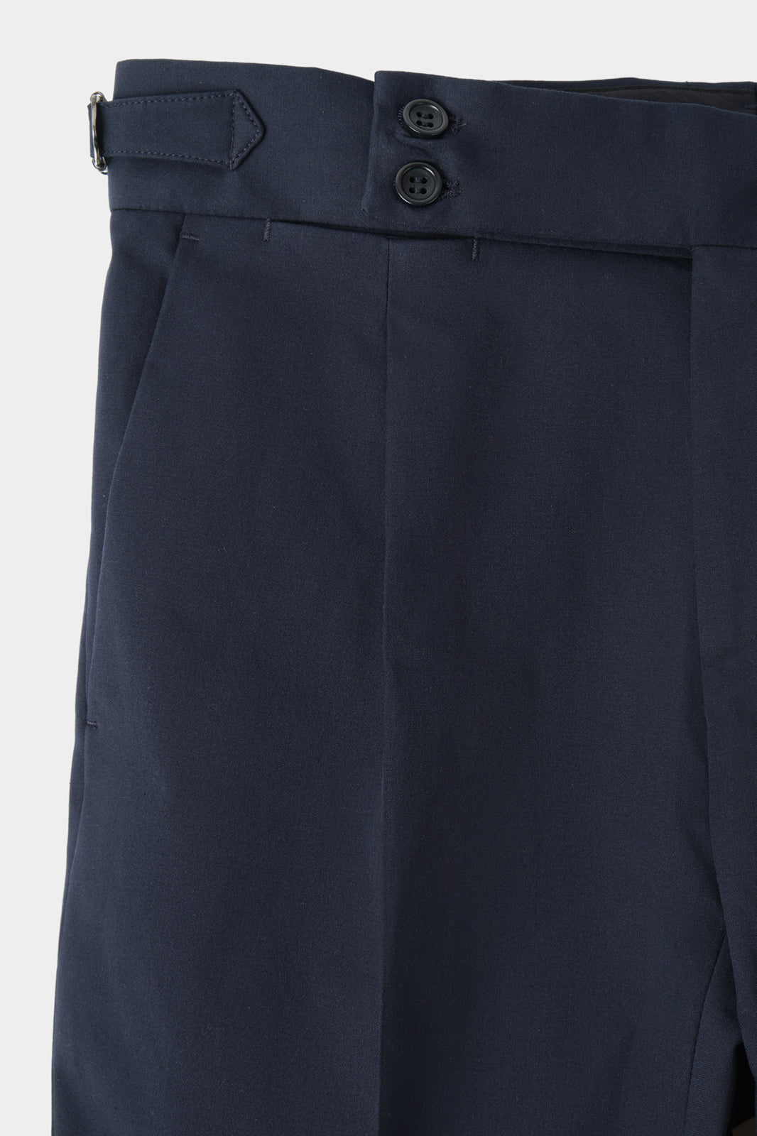 1-ply cotton pants with drawstring - Navy