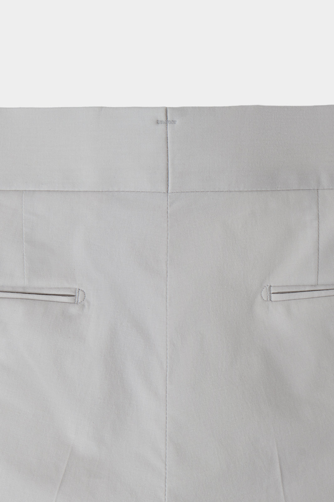 1-ply cotton pants with drawstring - Light gray