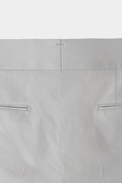 1-ply cotton pants with drawstring - Light gray