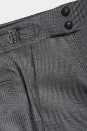 Pantalon à pattes de serrage laine - Gris clair