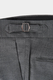 Pantalon à pattes de serrage laine - Gris clair