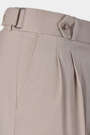 Pantalon double pinces - Taupe