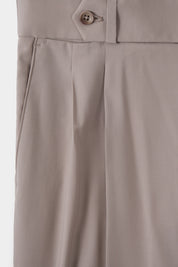 Pantalon double pinces - Taupe